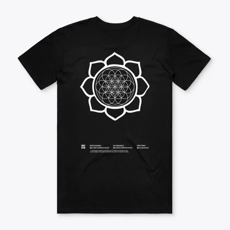 India - Flower of Life (Men's Black)