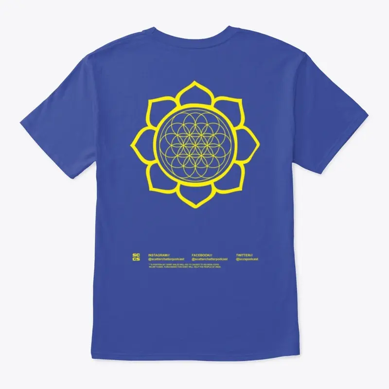 India - Flower of Life (Men's Blue)