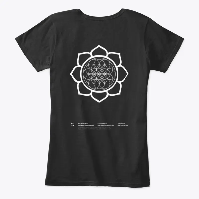 India - Flower of Life (Women's BLK)