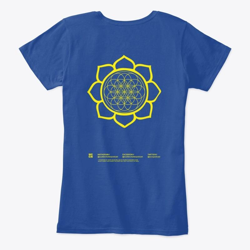 India - Flower of Life (Women's Blue)